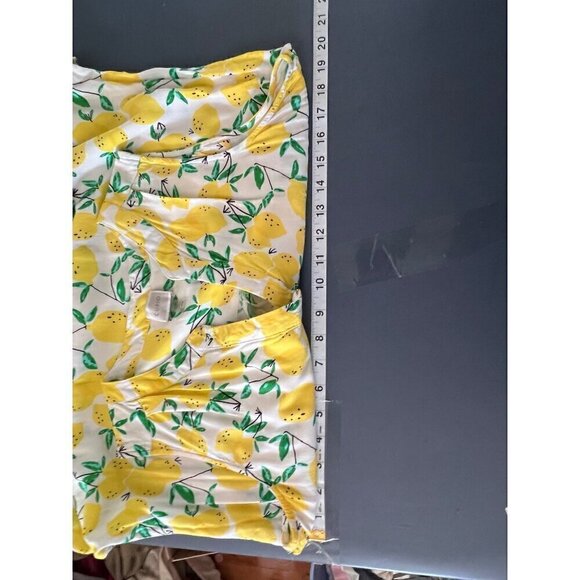 Cupio Sleeveless Lemon Print‎ Dress L/G Novelty Vaction Summer - Picture 9 of 11